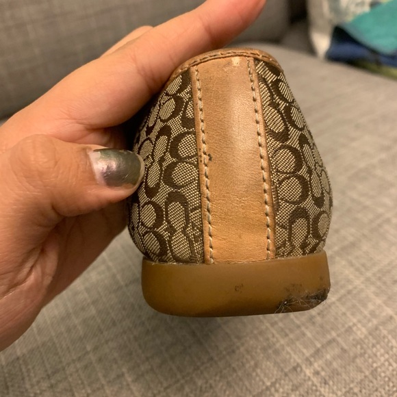 Brown/Tan Coach Flats - Picture 5 of 10